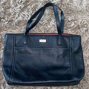 KATE SPADE BLACK ZIP TOTE PERFECT BAG FOR FUN&TRVL
